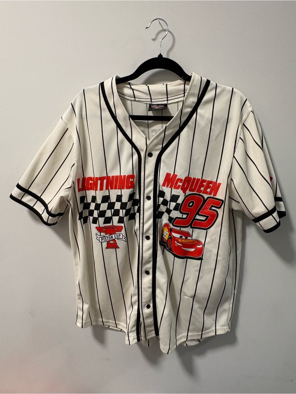 DISNEYS lightning mcqueen cars jersey